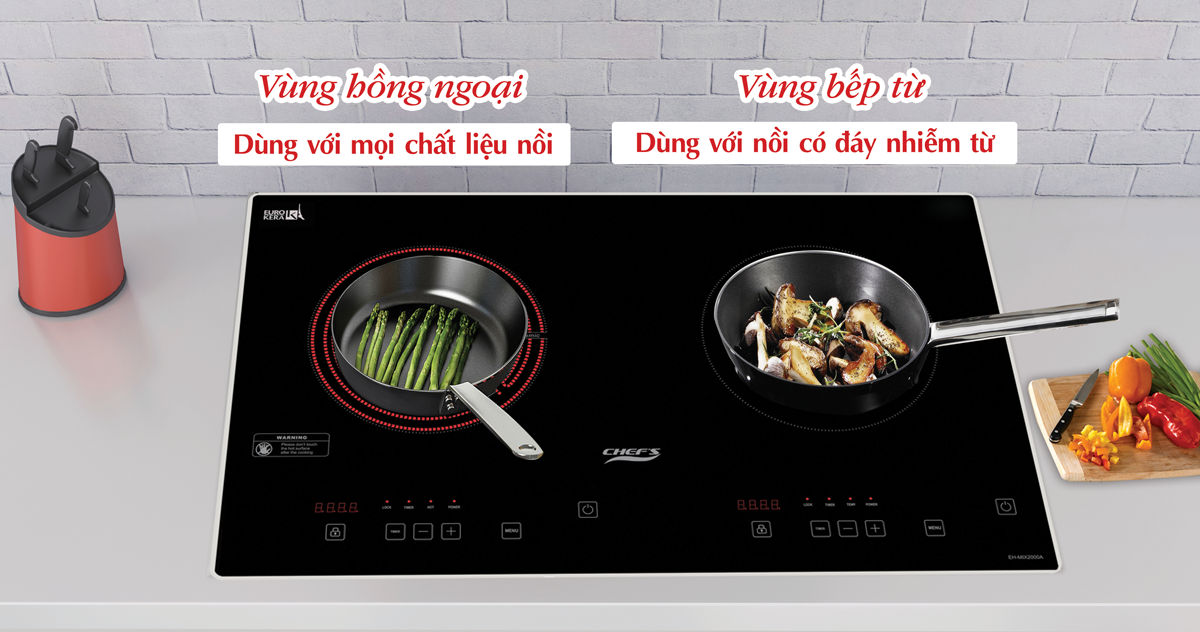 ket hop giua bep tu va hong ngoai chef's eh-mix2000a